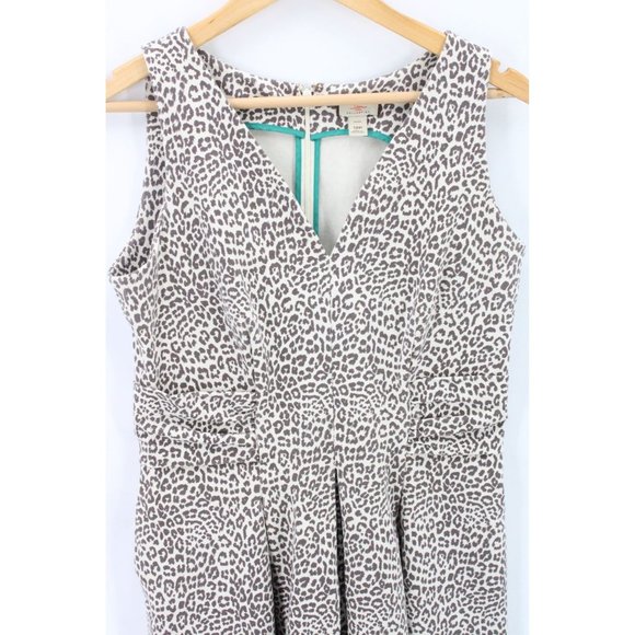 Banana Republic Issa London Dress Womens Leopard Pattern Sleeveless 12P - Picture 4 of 9